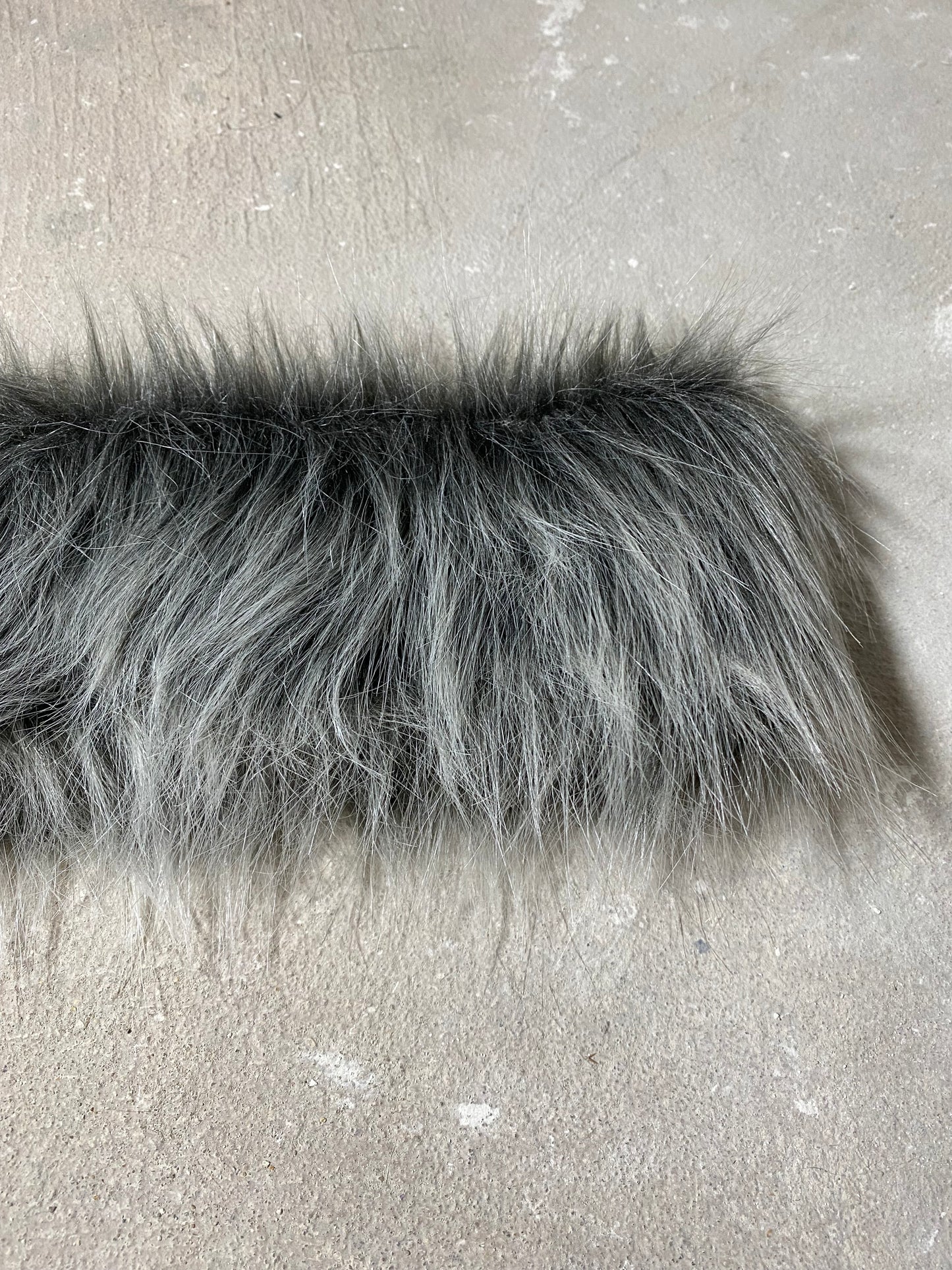 Ceinture faux fur grey